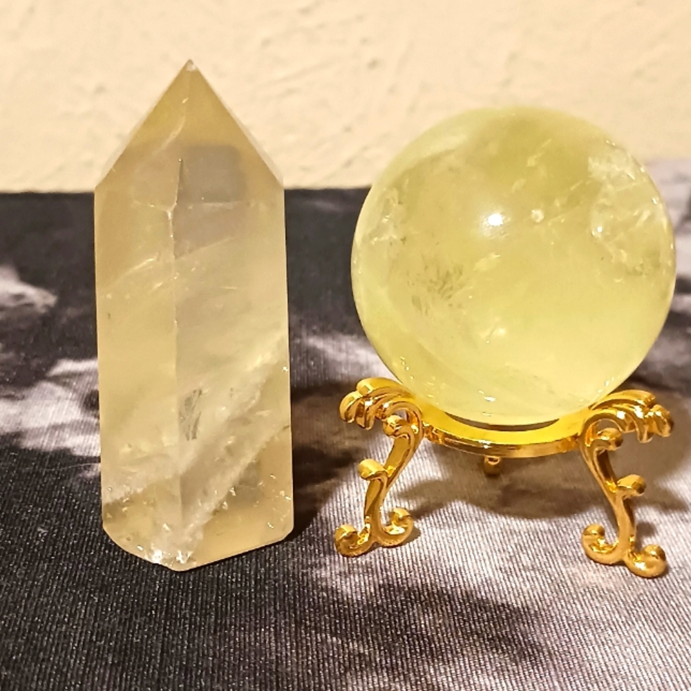 Citrine Tower and Sphere Lot